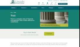 
							         Corporate and Individual Trust Services - Lincoln Savings Bank								  
							    