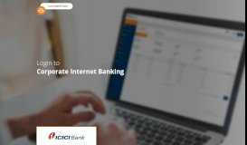 
							         Corporate Banking | Login | ICICI Bank Online								  
							    