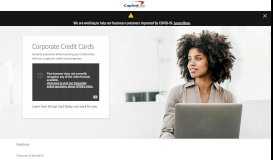 
							         Corporate Credit Cards & Payment Solutions | Capital One								  
							    
