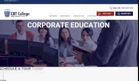 
							         Corporate Education Programs Miami | CBT.edu - CBT College								  
							    