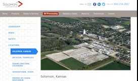 
							         Corporate Headquarters - Solomon, Kansas - Solomon Corporation								  
							    