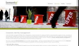 
							         Corporate identity management - Lemento								  
							    