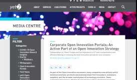 
							         Corporate Innovation Portals Whitepaper - Yet2.com								  
							    