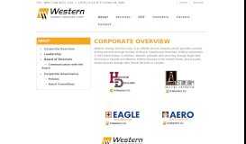 
							         Corporate Overview - Western Energy Services Corp.								  
							    