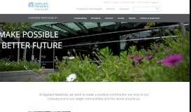 
							         Corporate Responsibility | Applied Materials								  
							    