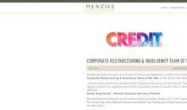 
							         Corporate Restructuring & Insolvency Team | Credit ... - Menzies LLP								  
							    