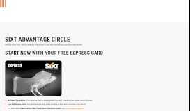 
							         Corporate Sixt Card								  
							    