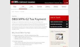 
							         Corporate Tax Payments, e-Tax Payments | DBS Bank Indonesia								  
							    