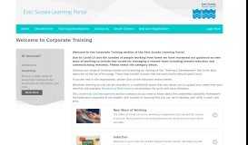 
							         Corporate Training - East Sussex Learning Portal								  
							    