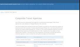 
							         Corporate Travel Agencies - Accounts Payable - Tufts Finance Division								  
							    