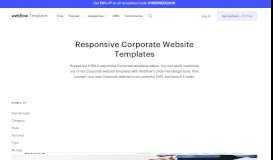
							         Corporate Website Templates Available at Webflow								  
							    