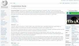 
							         Corporation Bank - Wikipedia								  
							    