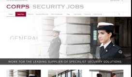 
							         Corps Security Launches New Jobs Website - Corps Security Jobs								  
							    