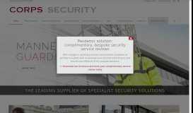 
							         Corps Security - The Leading Supplier of Specialist Security Services								  
							    