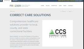 
							         Correct Care Solutions: A Frazier Healthcare Partners Portfolio ...								  
							    