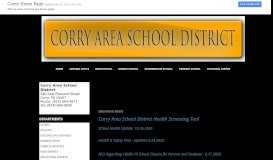 
							         Corry Area School District								  
							    