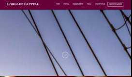 
							         Corsair Capital - Private Equity Solutions for Financial Services								  
							    