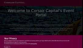 
							         Corsair Event Portal | Login								  
							    