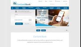 
							         Cortland Bank: Personalized & Local Banking								  
							    