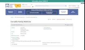
							         Corvallis Family Medicine - Montana Medical Home Portal								  
							    