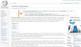 
							         CorVel Corporation - Wikipedia								  
							    