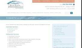 
							         Cosmetic & Laser Center - Blue Ridge Dermatology Associates, PA								  
							    