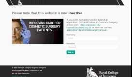 
							         Cosmetic Surgery Certification Portal								  
							    