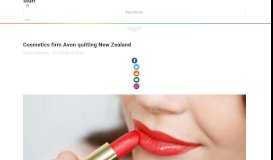 
							         Cosmetics firm Avon quitting New Zealand | Stuff.co.nz								  
							    