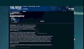 
							         Cosmogony | Final Fantasy Wiki | FANDOM powered by Wikia								  
							    