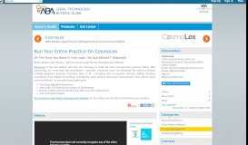 
							         CosmoLex - ABA Legal Technology Buyers Guide								  
							    