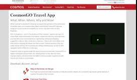 
							         CosmosGO Travel App								  
							    