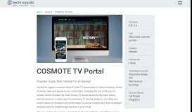 
							         COSMOTE TV Portal | Technopolis S.A.								  
							    