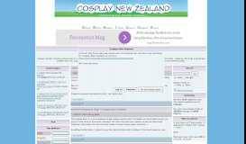
							         Cosplay New Zealand || Official Forums || CNZ - Portal								  
							    