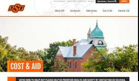 
							         Cost and Aid | Oklahoma State University								  
							    