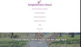 
							         Cougar Dating | Reife Frauen auf der Jagd nach Liebe!								  
							    