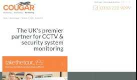 
							         Cougar Monitoring. The UK's Premier Security Partner								  
							    