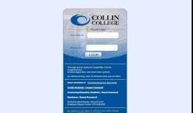 
							         CougarWeb - Collin College								  
							    