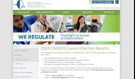 
							         Council Elections - Caslpo - College of audiologists and speech ...								  
							    