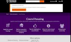 
							         Council housing | Swindon Borough Council								  
							    