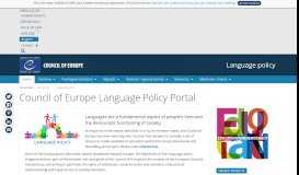 
							         Council of Europe Language Policy Portal								  
							    