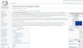 
							         Council of the European Union - Wikipedia								  
							    