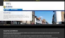 
							         Council Tax Online - enter Citizen ... - St Albans City & District Council								  
							    