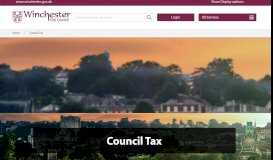 
							         Council Tax | Winchester City Council								  
							    