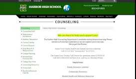 
							         Counseling - Harbor High School								  
							    