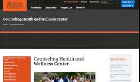 
							         Counseling Health and Wellness Center - William Paterson University								  
							    