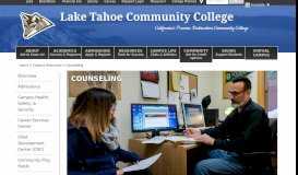 
							         Counseling - Lake Tahoe Community College								  
							    