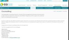 
							         Counselling | Education Authority Northern Ireland								  
							    