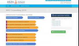 
							         Counselling Portal - Banaras Hindu University : Entrance Exam								  
							    