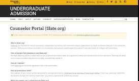 
							         Counselor Portal (Slate.org) - Georgia Tech Admissions								  
							    