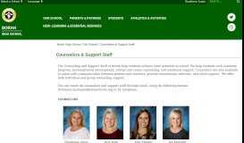 
							         Counselors & Support Staff - Borah High School								  
							    
